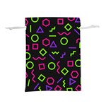 Geometric Seamless Pattern Lightweight Drawstring Pouch (S) Back