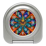 Schwarz bunt Travel Alarm Clock Front
