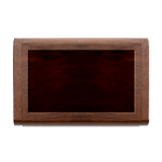 Schwarz bunt Wood Oval USB Flash Drive Box