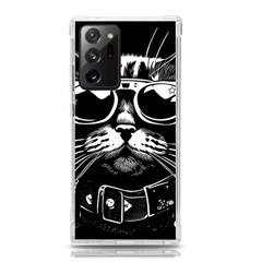 Schwarz Katze Punk Samsung Galaxy Note 20 Ultra Tpu Uv Case