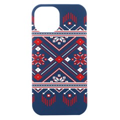 Ukrainian Folk Seamless Pattern Ornament Art Iphone 15 Black Uv Print Pc Hardshell Case