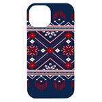 Ukrainian Folk Seamless Pattern Ornament Art iPhone 15 Black UV Print PC Hardshell Case Front