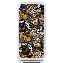 Boom Bang Art Crazy Drawing Graffiti Hello Retro Sayings Yellow Iphone Se