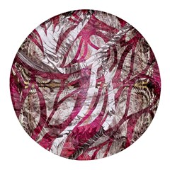 Abstract Blend Round Glass Fridge Magnet (4 Pack)