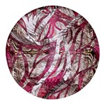 Abstract blend Round Glass Fridge Magnet (4 pack) Front