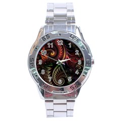 Fractal Stainless Steel Analogue Watch