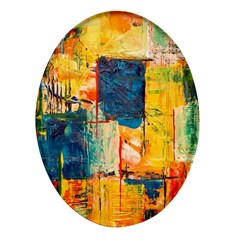 Wall Art Oval Glass Fridge Magnet (4 Pack)