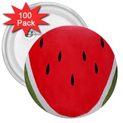 Watermelon Pillow Fluffy 3  Buttons (100 Pack) 