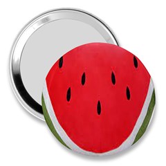 Watermelon Pillow Fluffy 3  Handbag Mirrors