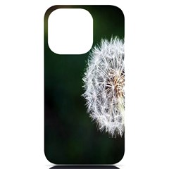 White Flower Iphone 14 Pro Black Uv Print Case