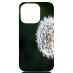 White Flower iPhone 14 Pro Black UV Print Case Front