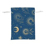 Seamless Galaxy Pattern Lightweight Drawstring Pouch (S) Back