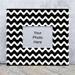 Wave-black White White Wall Photo Frame 5  x 7  Front