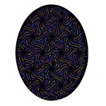 Do Be Action Stillness Doing Oval Glass Fridge Magnet (4 pack) Front