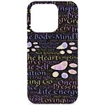 Footprints Path Mystery Unknown iPhone 15 Pro Black UV Print PC Hardshell Case Front