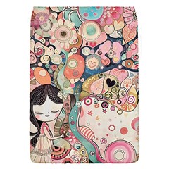 Whimsical Colorful Young Girl Removable Flap Cover (s)