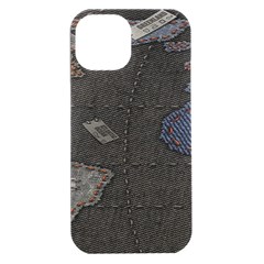 World Map Iphone 15 Plus Black Uv Print Pc Hardshell Case