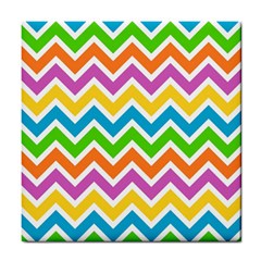 Chevron Pattern Design Texture Tile Coaster