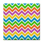 Chevron Pattern Design Texture Tile Coaster Front