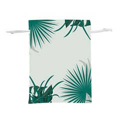 Illustrations Foliage Background Border Lightweight Drawstring Pouch (l)