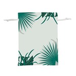 Illustrations Foliage Background Border Lightweight Drawstring Pouch (L) Back