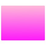 Gradient Pink - Pastel Yellow Pink Rosa Two Sides Premium Plush Fleece Blanket (Teen Size) 60 x50  Blanket Back