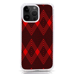 Muster Rot Schwarz Iphone 14 Pro Max Tpu Uv Print Case