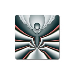 Fractal Grau Square Magnet