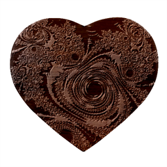 Geometric Art Fractal Abstract Art Heart Wood Jewelry Box