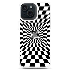 Optical Illusion Chessboard Tunnel Iphone 15 Plus Tpu Uv Print Case