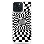Optical Illusion Chessboard Tunnel iPhone 15 Plus TPU UV Print Case Front