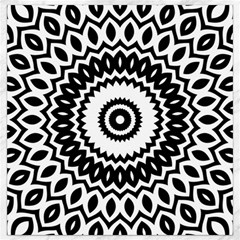Circular Concentric Radial Symmetry Abstract Canvas 16  X 16 