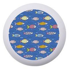Sea Fish Blue Submarine Animal Dento Box With Mirror