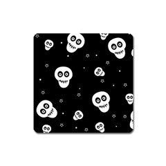 Skull Pattern Square Magnet