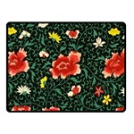 Background Vintage Japanese Design Two Sides Fleece Blanket (Small) 45 x34  Blanket Back