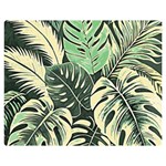 Abstract Art Tropical Leaves Premium Plush Fleece Blanket (Medium) 60 x50  Blanket Front