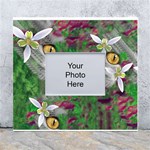 Illustrations Color Cat Flower Abstract Textures White Wall Photo Frame 5  x 7  Front