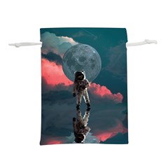 Astronaut Moon Space Nasa Planet Lightweight Drawstring Pouch (l)