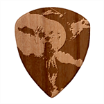 Astronaut Moon Space Nasa Planet Guitar Shape Wood Guitar Pick Holder Case And Picks Set Pick