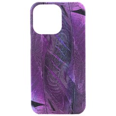 Feather Pattern Texture Form Iphone 15 Pro Max Black Uv Print Pc Hardshell Case
