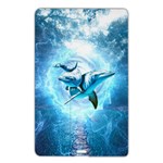 Dolphin Blue Fantasy Name Card Style USB Flash Drive Front