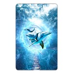Dolphin Blue Fantasy Name Card Style USB Flash Drive Back