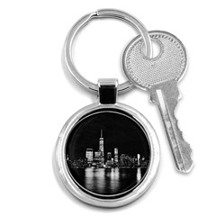 Nyc New York Skyline City Buildings Key Chain (round)