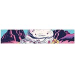 Dessert Chocolate Cream Large Premium Plush Fleece Scarf  Back