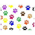 Pawprints Paw Prints Paw Animal Two Sides Premium Plush Fleece Blanket (Baby Size) 40 x30  Blanket Back