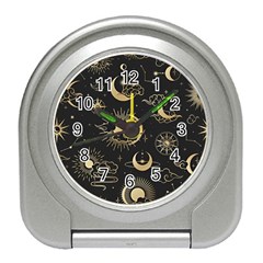 Asian Seamless Pattern With Clouds Moon Sun Stars Vector Collection Oriental Chinese Japanese Korean Travel Alarm Clock