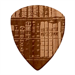 Antique Vintage Old Book Guitar Shape Wood Guitar Pick Holder Case And Picks Set Pick