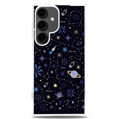 Starry Night  Space Constellations  Stars  Galaxy  Universe Graphic  Illustration Samsung Galaxy S24 Plus 6 7 Inch Tpu Uv Case