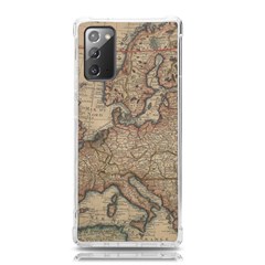 Old Vintage Classic Map Of Europe Samsung Galaxy Note 20 Tpu Uv Case