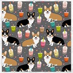 Corgi Boba Tea Bubble Tea Kawaii Food Welsh Corgis Dog Canvas 16  x 16  15.2 x15.41  Canvas - 1